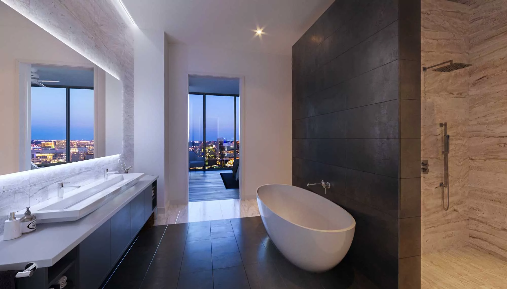 Master Bathroom in The Victor